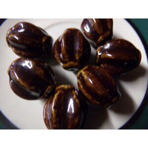 Brown Porcelain/Ceramic Beads